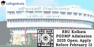 RBU Kolkata PGDMP Admission 2025 Open; Apply Before February 12
